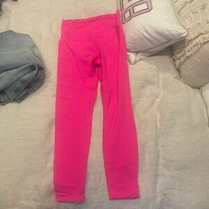 Free people movement pink size small cropped leggings
